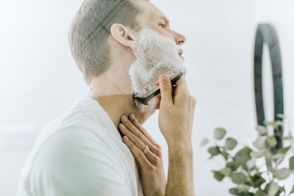 sensitive skin when shaving